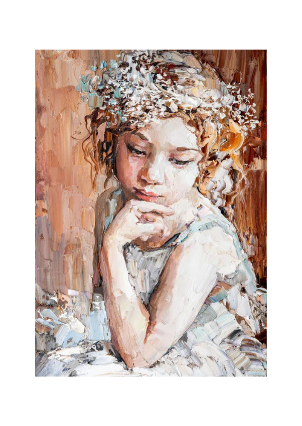 MINT dekupaaźipaber Pensive girl, suurus A1
